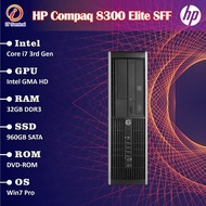 960GB SSD + 32GB RAM + i7 Refurbished HP Elite 8300 SFF desktop PC i3 i5 murah bajet refurbished CPU