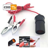 Terminal Clip-on DIY Aki Mobil 2A 12V 1.5M Port Tambahan Soket Rokok Universal