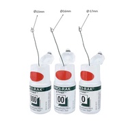 Dental Gingival Retraction Cord Plain Knitted Cotton Cord 3 Size