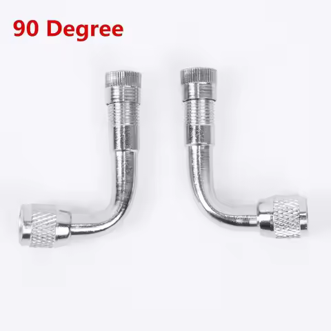 2pcs Tyre Valve Extension Adapter 90Degree For Motorcycle Car Tire Stem Extender 90 Degree Angle Tyr