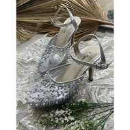 Rafaizoutfit wedding shoes Sheira shoes silverTALI 9cm high