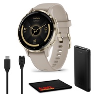 Garmin Venu 3S Advanced Fitness & Health Tracker Smart Watch Soft Gold Stainless Steel Bezel with 41