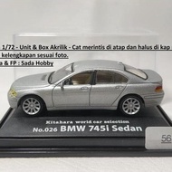 DIECAST CARARAMA 1/72 bmw 745I SEDAN SILVER CADATOYS