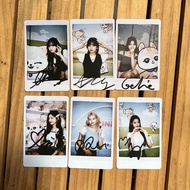 IVE 随机小卡 芙 Minive 签名 拍立得 快闪店 明星周边 小卡 6张一套 LIZ REI LEESEO GAEUL Wonyoung Yujin ive photocard