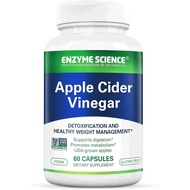 Enzyme Science Apple Cider Vinegar, 60 Capsules - Organic ACV Supplement, for Digestive Health