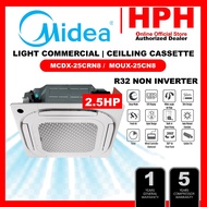 MIDEA NEW R32 SERIES CEILING CASSETTE AIR CONDITIONER MCDX-25CRN8  2.5HP AIR CONDITIONER AIRCOND 冷气 