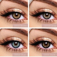 Glitter 4 สี คอนแทคเลนส์สายฝอ DIA : 14.5 (มีค่าสายตา)