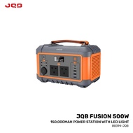 JQB FUSION 500W POWER STATION WITH LED LIGHT - 555WH / 150000MAH / 2 AC 600W / 6.5KG / 5YW