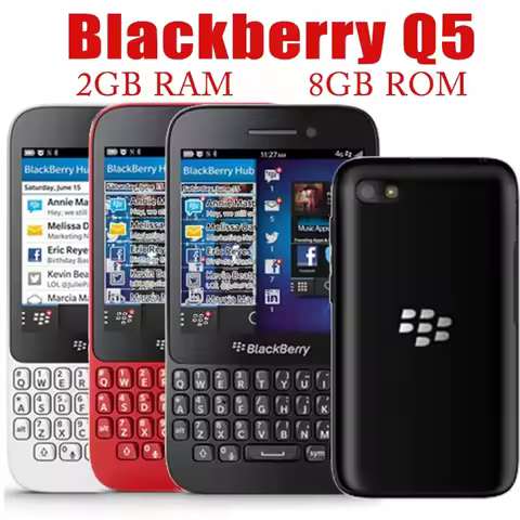 Original Unlocked BlackBerry Q5 Cell Phone 2GB RAM 8GB ROM Mobile Phone 5MP Camera Smartphone WiFi B