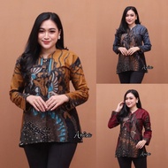 Baju Batik Wanita Modern Blouse Batik Kantor Atasan Blouse Batik Kerja
