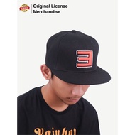 KATUN Black Cotton Snapback Hat Cap for Men and Women Adults Embroidery Import Premium Music Band EM