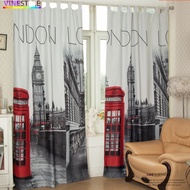 British London Blackout Curtains [Single Piece Width 140 * Height 260cm] Street Style Design