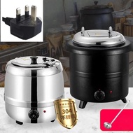 Food Soup Kettle Warmer with Ladle Countertop Cheese Warmer Catering Soup Warmer Commercial for Buff
