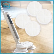4 Pieces Electric Mop Pads Mopping Pads Professional Replace 20.5cm Round Accessories Easy to Instal