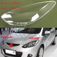 ฝาครอบไฟหน้าสำหรับ MAZDA 2 De ฝาปิดเลนส์ไฟหน้าซ้ายขวาสำหรับ MAZDA 2 M2 DEMIO 2009 ~ 2014เลนส์ไฟหน้าใ