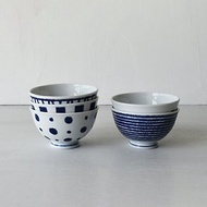 【西海陶器】波佐見燒 藍玉紋五件式輕量飯碗 (5件式) - 禮盒組