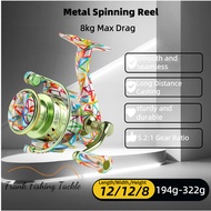 Hautton StarFlash Spinning Reel – 5.2:1, 3+1 Bearings, 6-10kg Drag, Graffiti Finish