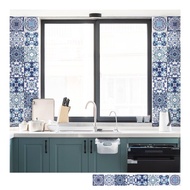 復古花磚壁貼 BI款 歐風自黏壁紙 瓷磚牆貼 磁磚貼紙 踢腳線 防水