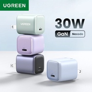 UGREEN GaN Fast Charger Type C Port 30W PD3.0 Charger Plug for  Mobile Phone
