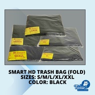 SMART HD BLACK TRASH BAG / GARBAGE BAG (FOLD)