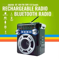 kuku AM-068BT Rechargeable AM/FM Bluetooth Radio with USB/SD/TF MP3 Player