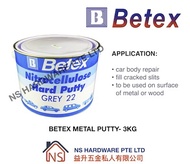 BETEX METAL PUTTY/ METAL FILLER/ NITROCELLULOSE HARD PUTTY/ 3KG