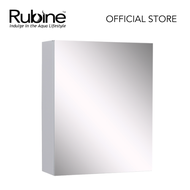 RUBINE RMC-1138D10 WH 38cm SS Mirror Cabinet - Pearl White