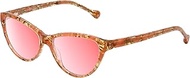 Calabria Talullah Cat Eye Pink Tint FL-41 Reading Glasses Women Blue Light Sensitivity Migraine Glas