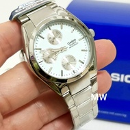 Casio MTP1191A-7A Day Date Analog Dress Quartz stainless steel men watch original brand new