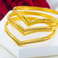 2024 Bangle V Viral Emas Bangkok Shine Pung Store