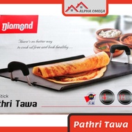 Diamond Pathri Tawa Non-Stick Thosai Dosa Chapati Flat Pan Rectangular Grill Pan 4mm Thick