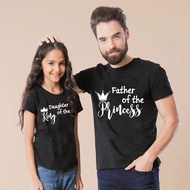Father of The Princess Daughter of The King Father Daughter Matching Shirt Daddy and Me Family Look