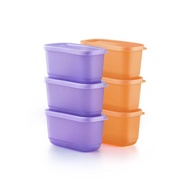 WAJIB PUNYA MINI SQUARE TUPPERWARE 250ML (1PCS) KOTAK MAKANAN PETITE FIESTA PP