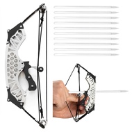 Mini Archery Bow Set Right Hand Mini Compound Bow Mini Hunting Bow Metal Material Catapult RH/LH for