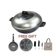 IGOZO 36cm Premium Granite Wok