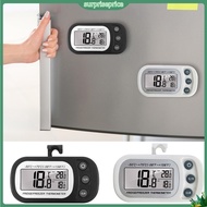 surpriseprice| Waterproof Freezer Thermometer Lcd Digital Refrigerator Thermometer Waterproof Fridge Freezer Temperature Monitor for Kitchen Magnetic Hanging Electronic Gauge South