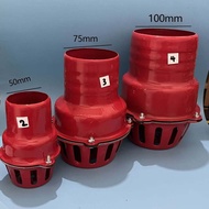 Self-Absorbent Pump Bottom Valve Check Valve One-Way Clean Water Filter Tin Head 5cm 7cm-40cm Red Bo