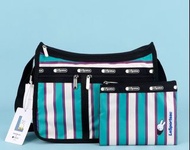 LESPORTSAC 7507-G717 Striped Miffy Shoulder-sloping handbag