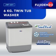 Fujidenzo 6 Kg Twin Tub Washing Machine JWT-601 (Gray)