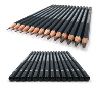 5Pcs/Set Pencils Pen HB 2H 4H 6H 1B 12B10B 8B 7B 6B 5B 4B 3B 2B Drawing sketch pencil School Office 