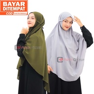 Bergo Hannah Jumbo Maryam Syari Realpict Grosir non Pet Tali Khimar Jilbab Hijab Instan Jumbo Kerudu