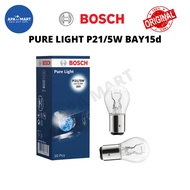 BOSCH Pure Light P21/5W BAY15d (2 Leg) 12V 21/5W 380 Bulb Yellow Brake Light Bulb Lampu Brek Kereta
