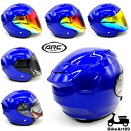 Helmet ARC XR DEEP BLUE With Color Visor Clear Smoke Rainbow Blue Purple Accessories Ritz V2 RSX150 Y16ZR R15