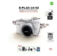 OLYMPUS PEN E-PL10 Kit 14-42mm กล้อง+เลนส์ สุดแจ๋ว 16.1MP VDO 4k WiFi Bluetooth จอใหญ่ 3.0LCD Touch Selfie มือสองประกันUsed