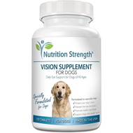 Eye Care for Dogs Daily Vision Supplement with Lutein, Zeaxanthin, Astaxanthin, CoQ10, Bilberry Anti
