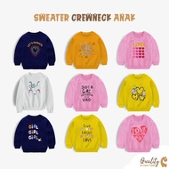 Boys & Girls Crewneck Sweater Distro Children 1-10 Years Love Love Love Love Love Love Love Girl clu