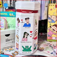 BH2 Crayon Shin-chan Hexagonal vertical pencil case cartoon cute student large capacity stationery b