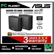 Asus ZenWiFi AX (XT8) WiFi 6 AX6600 Tri-Band Mesh WiFi With 4x Gigabit Ethernet, WiFi6 AiMesh