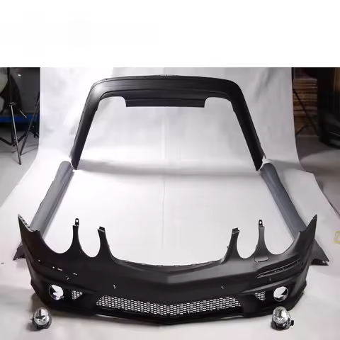 PP Body Kit for E-CLASS W211to E63 with Front Grill Muffler Tips W211 Fog Lights