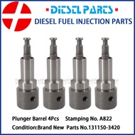 4Pcs Fuel Plunger Barrel A822 131150-3420 Diesel Plunger Fuel Pump Elements 9443611148 Fit for Isuzu